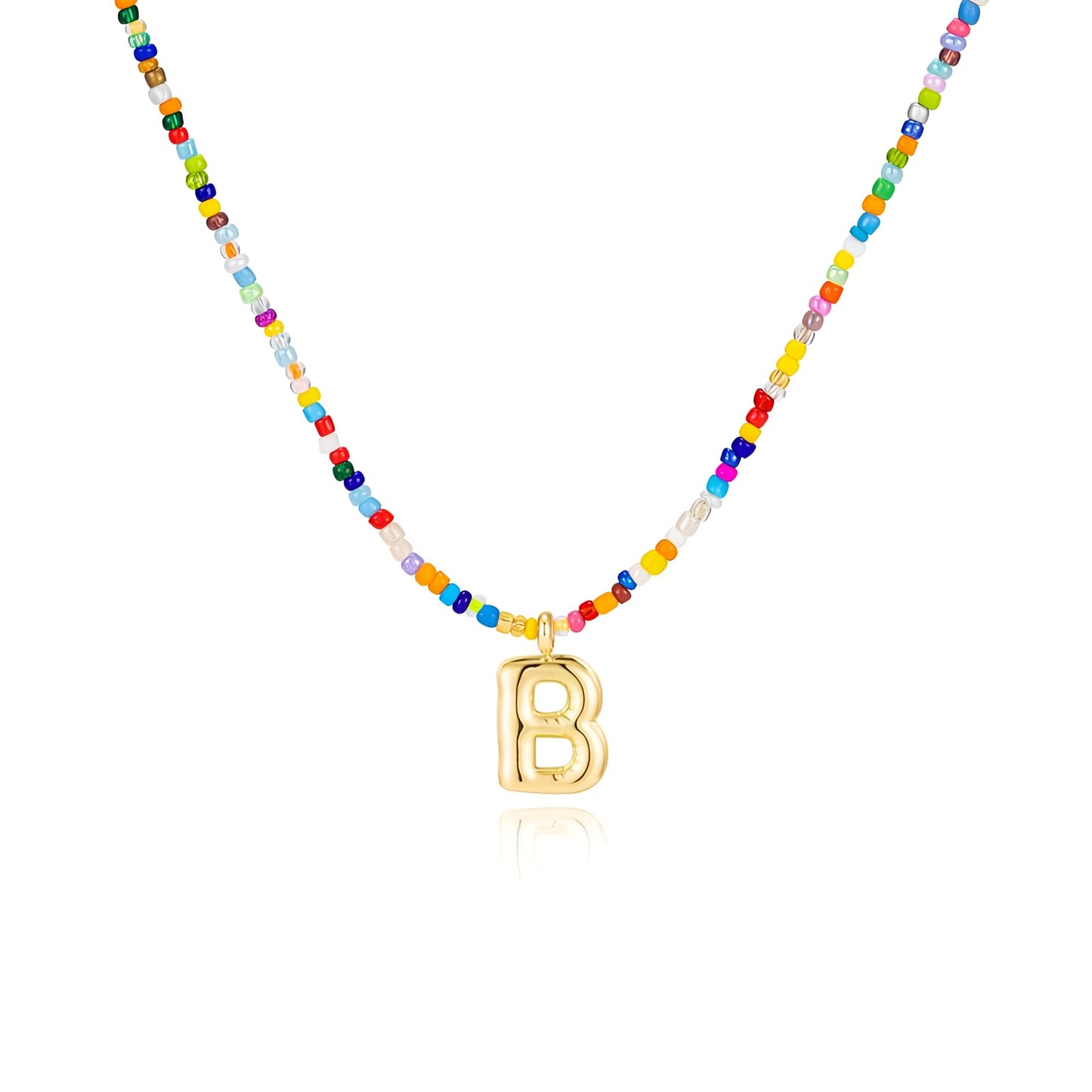 Boho Bloom Letter Necklace