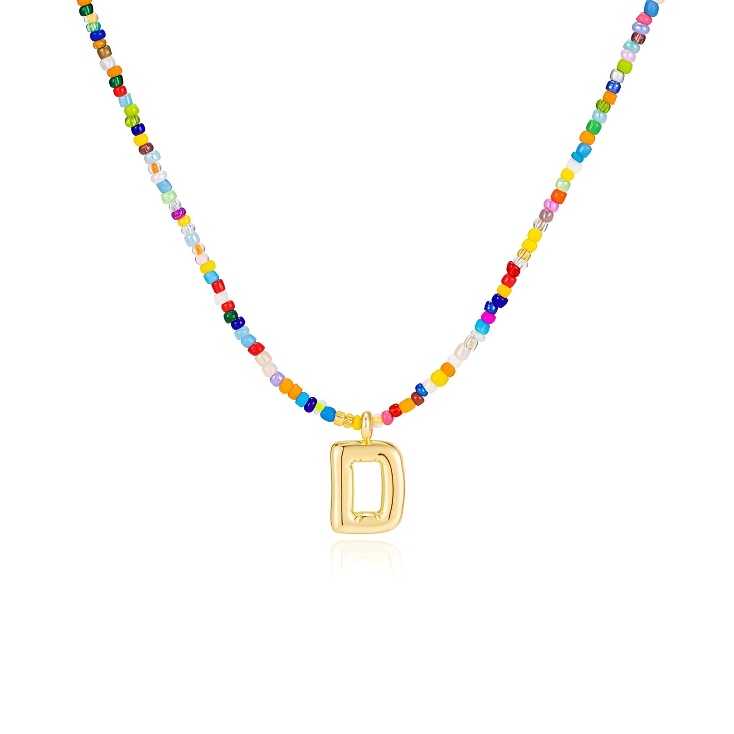 Boho Bloom Letter Necklace
