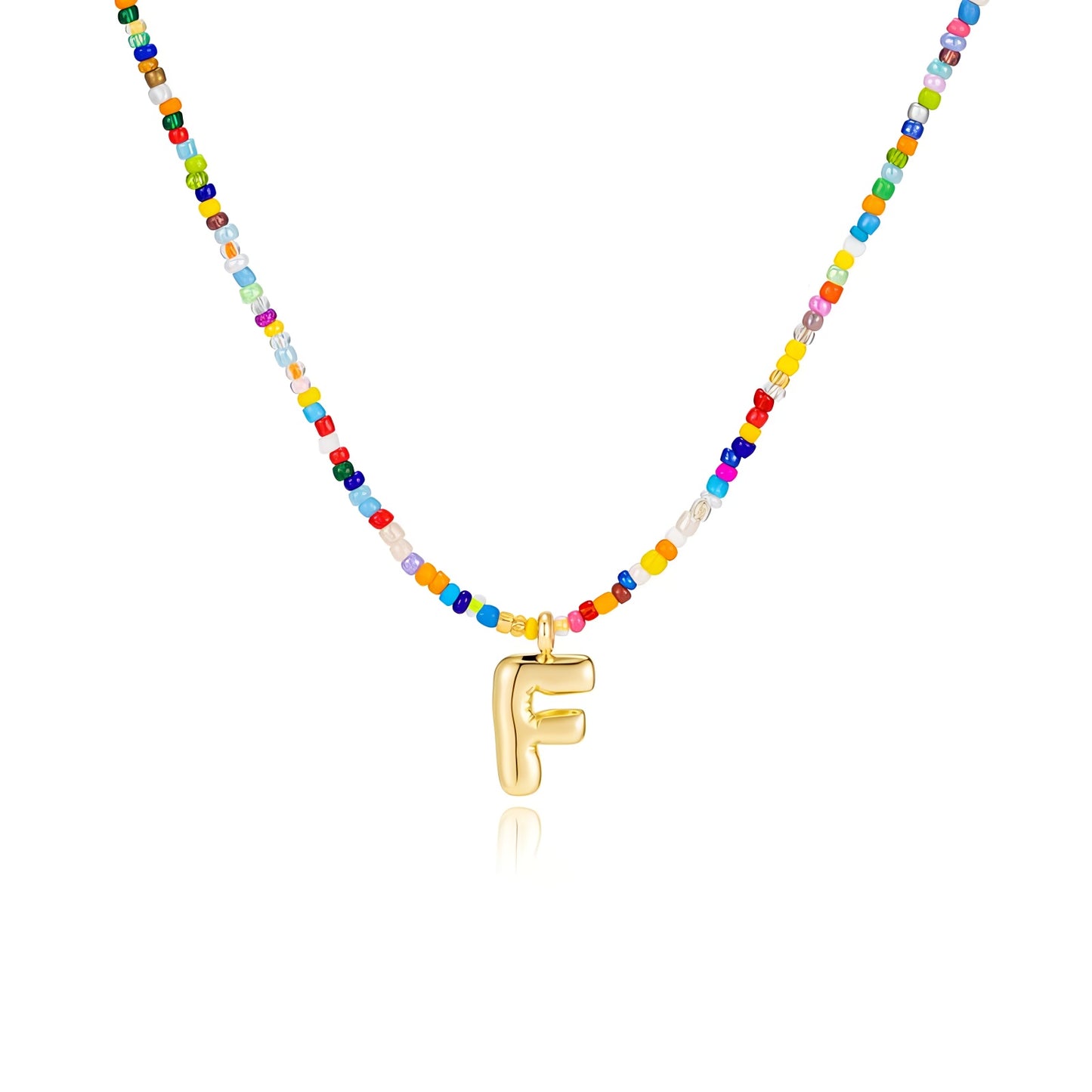 Boho Bloom Letter Necklace
