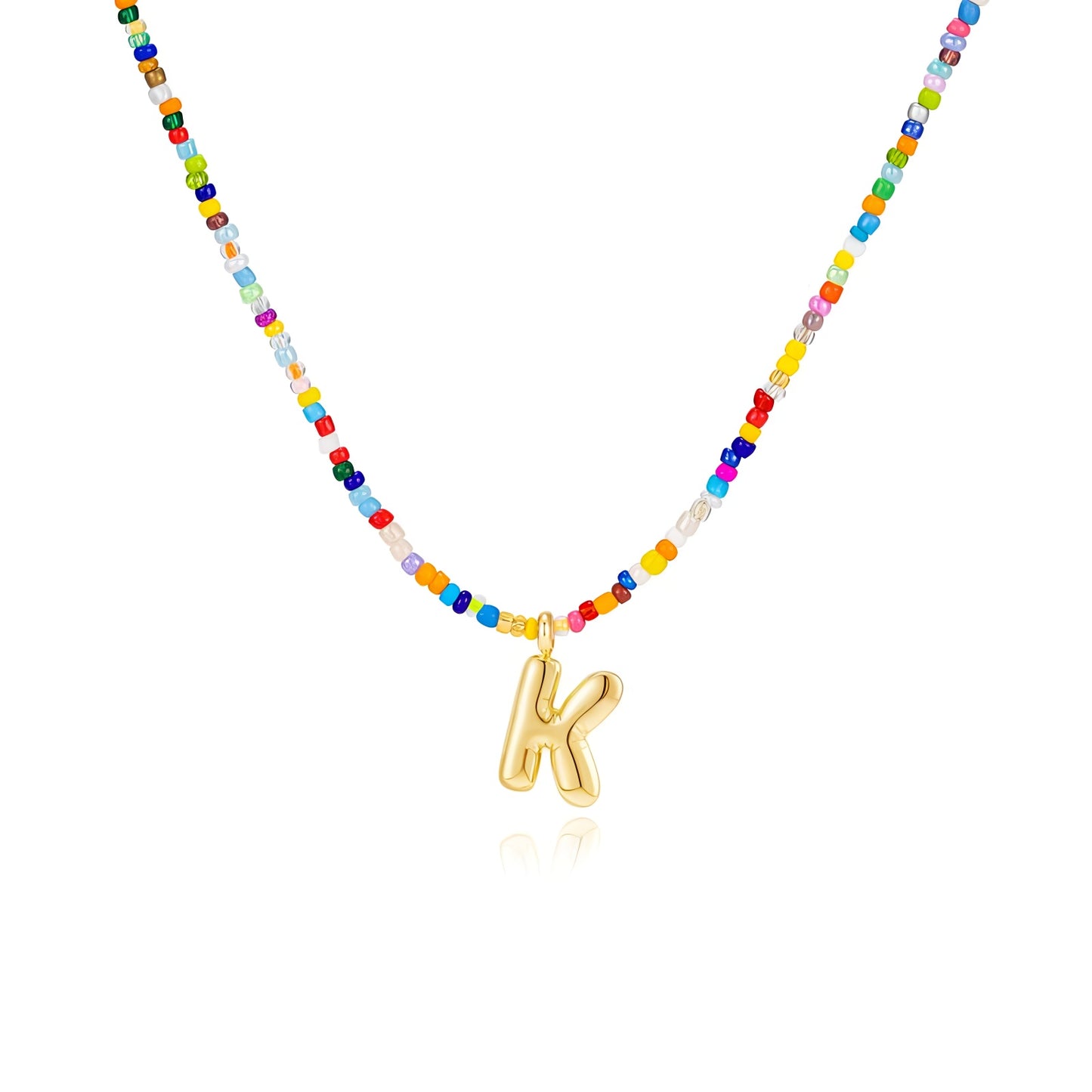 Boho Bloom Letter Necklace