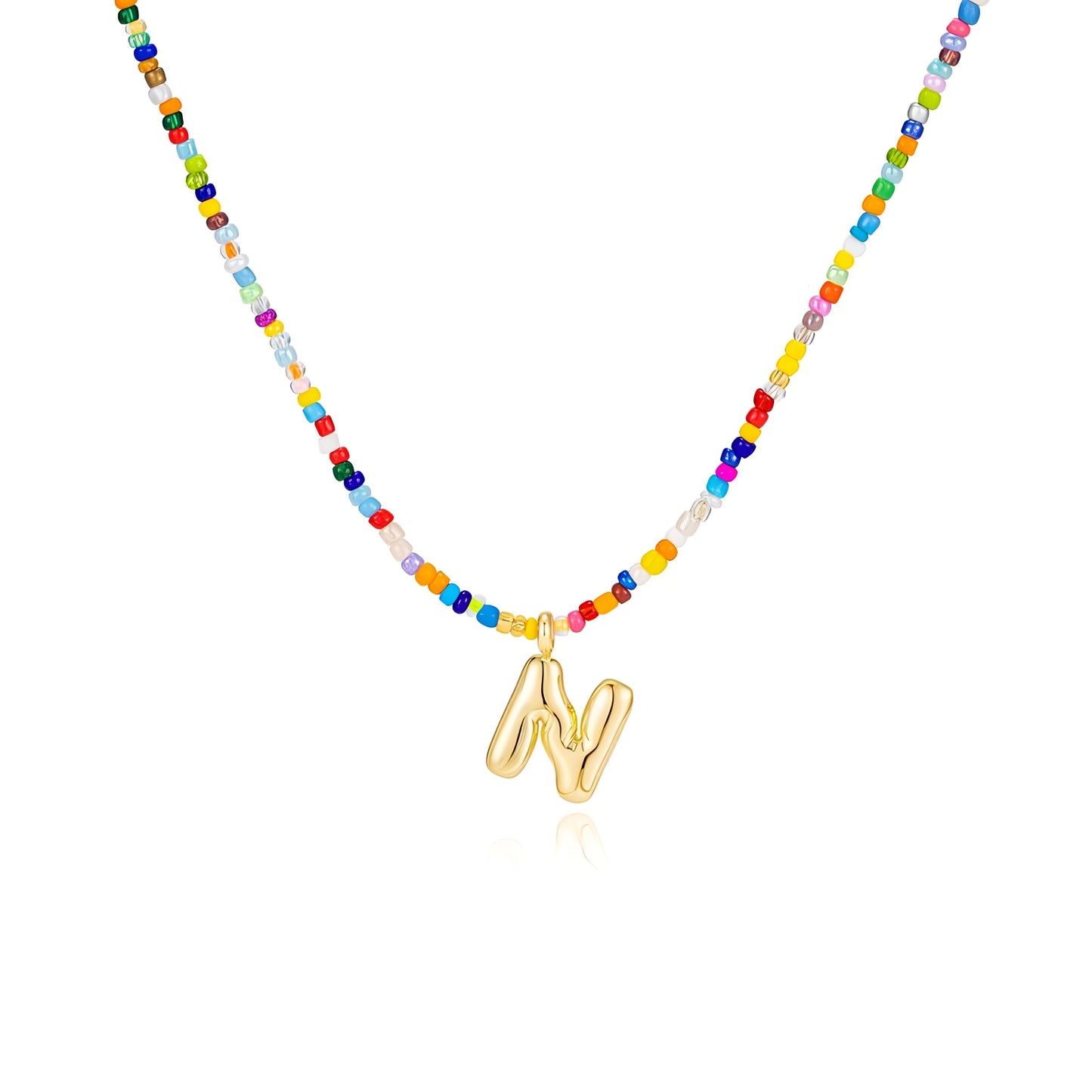 Boho Bloom Letter Necklace