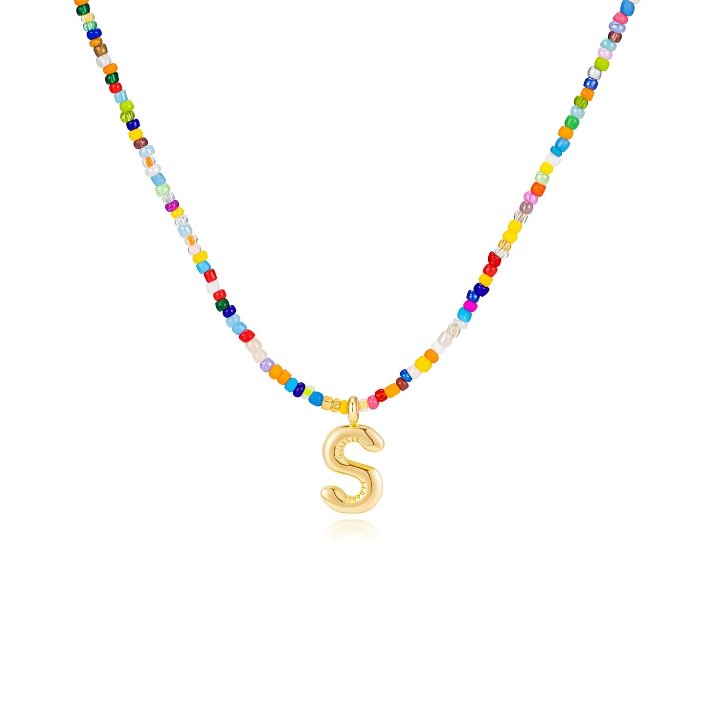Boho Bloom Letter Necklace
