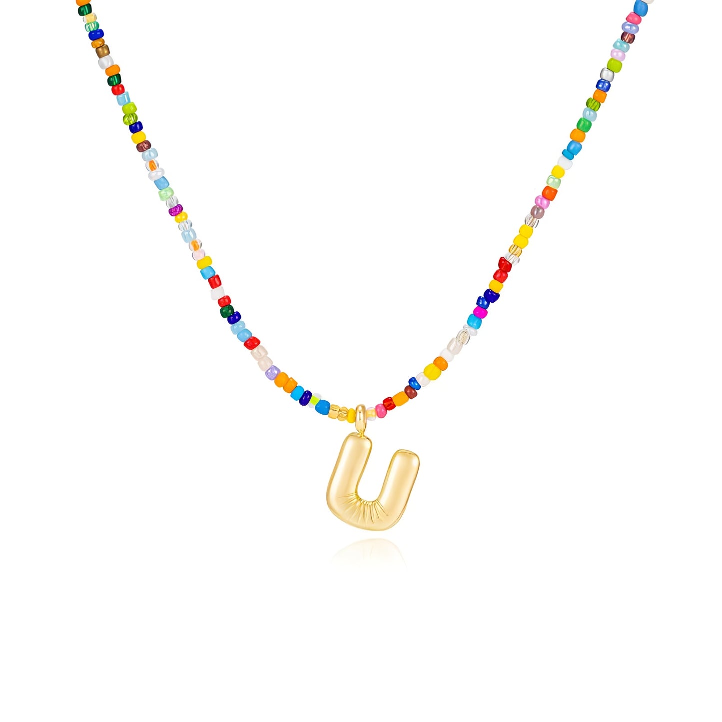 Boho Bloom Letter Necklace