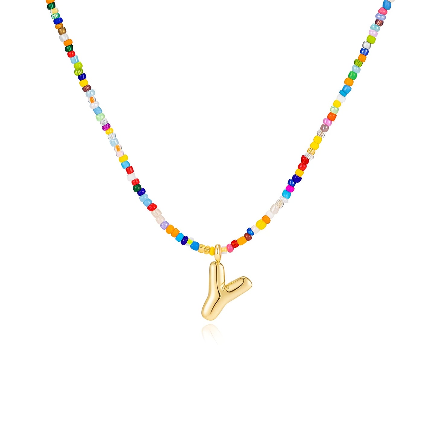 Boho Bloom Letter Necklace