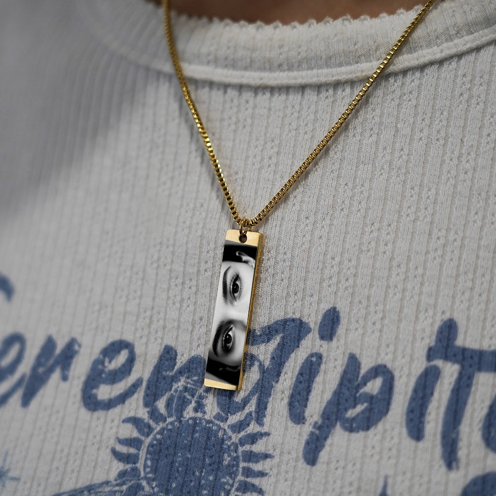 Personalized Eye Photo Necklace