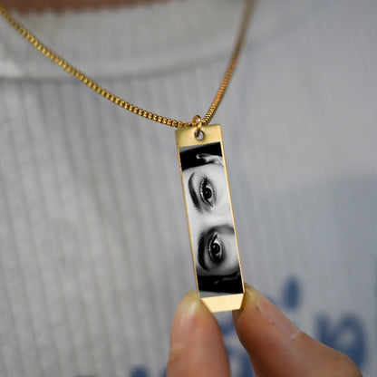 Personalized Eye Photo Necklace