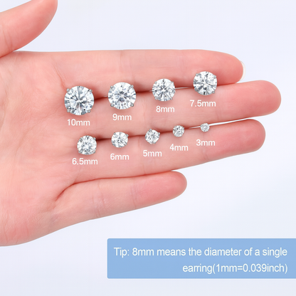 Eterna Moissanite Studs