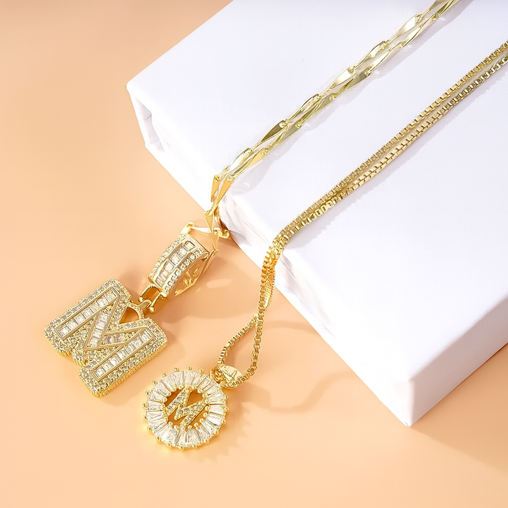 The Duo Charm Set Necklace