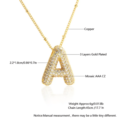Bubble Letter Necklace