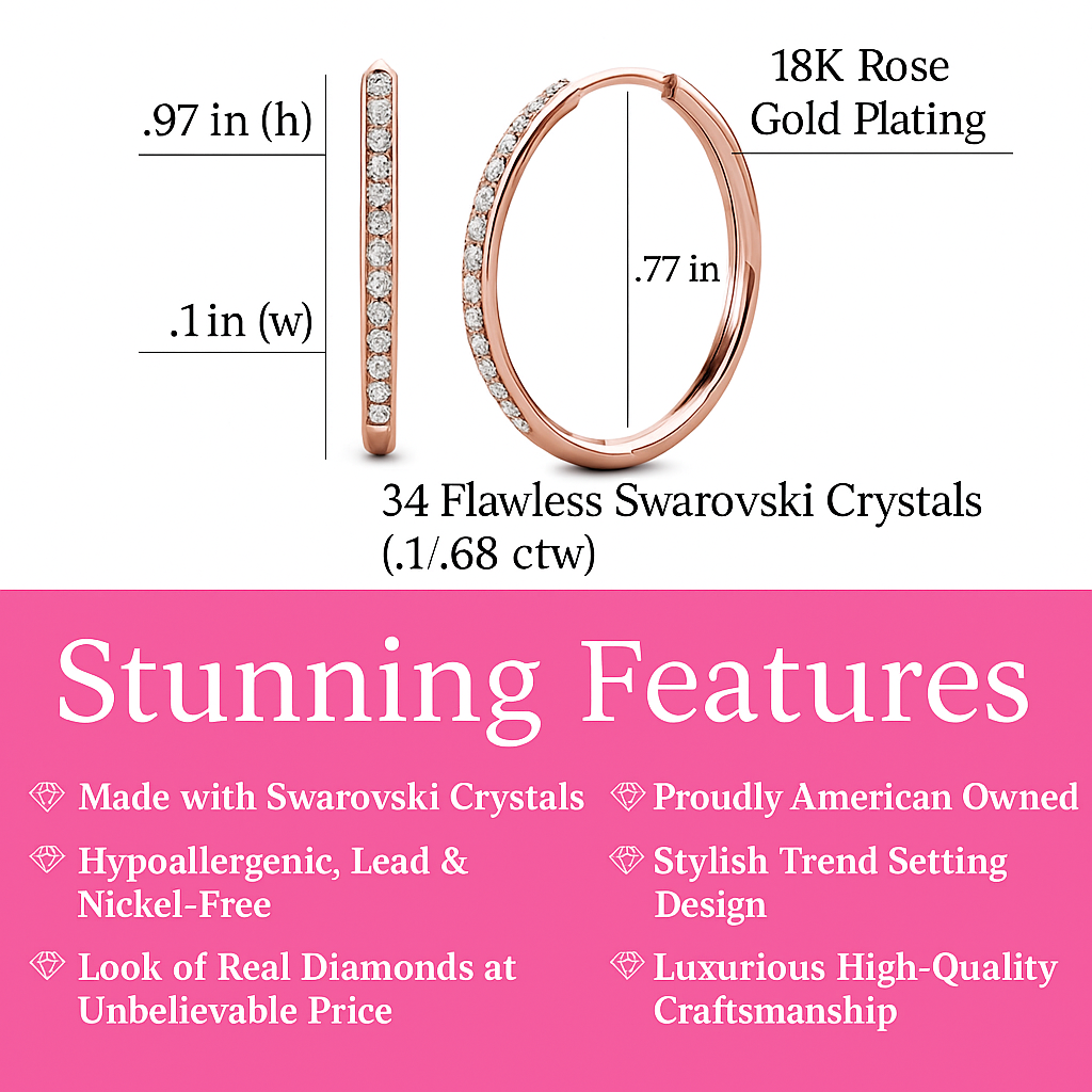 Luxe Shine Hoop Earrings