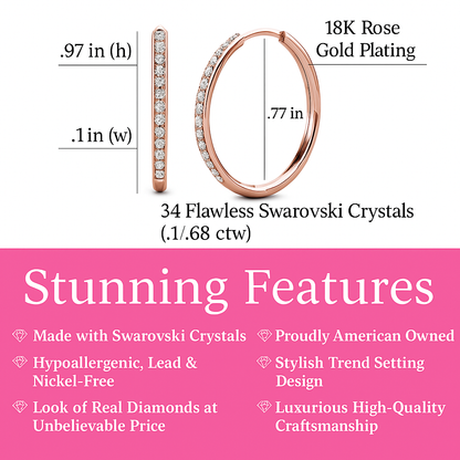 Luxe Shine Hoop Earrings