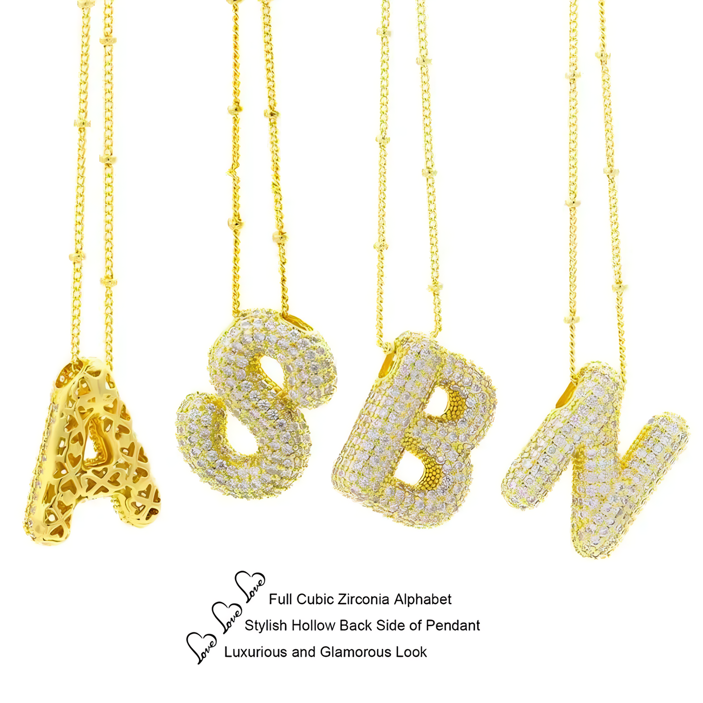 Bubble Letter Necklace