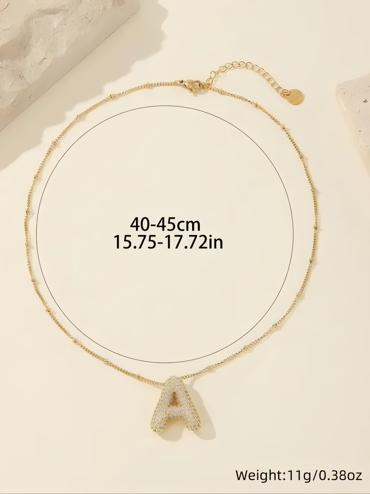 Bubble Letter Necklace
