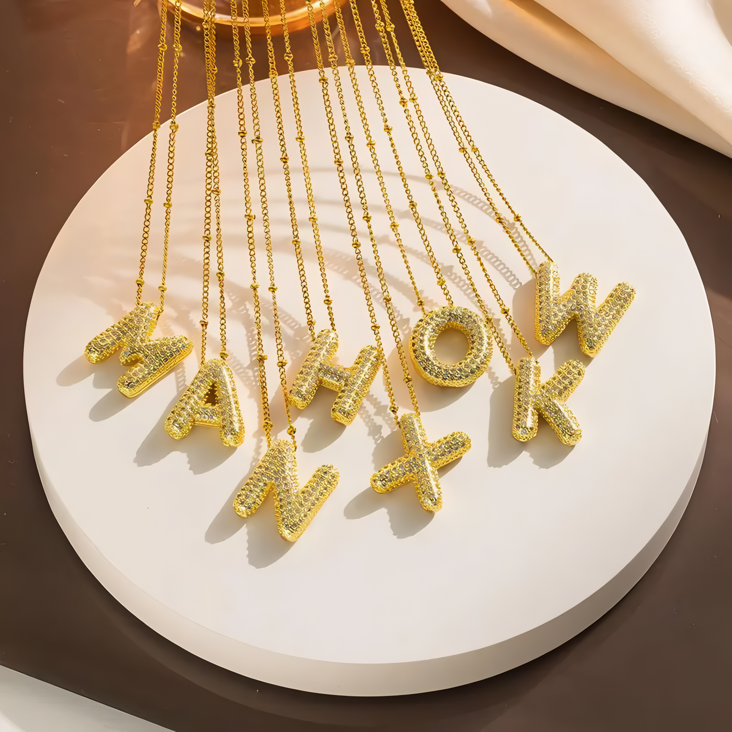 Bubble Letter Necklace