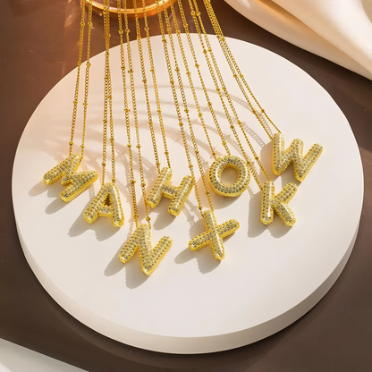 Bubble Letter Necklace