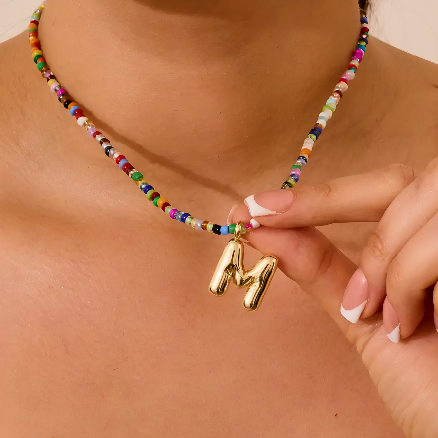 Boho Bloom Letter Necklace