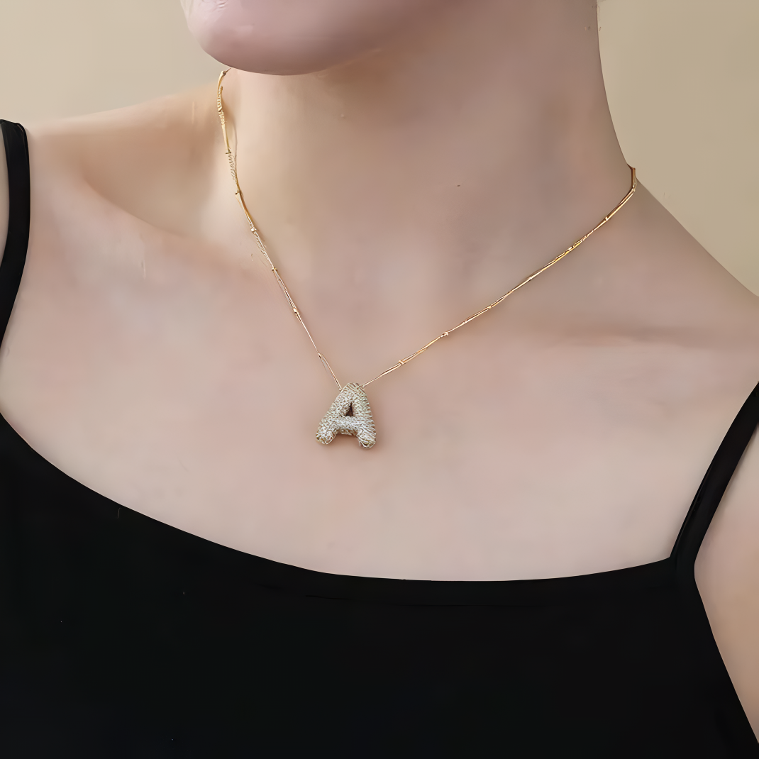 Bubble Letter Necklace