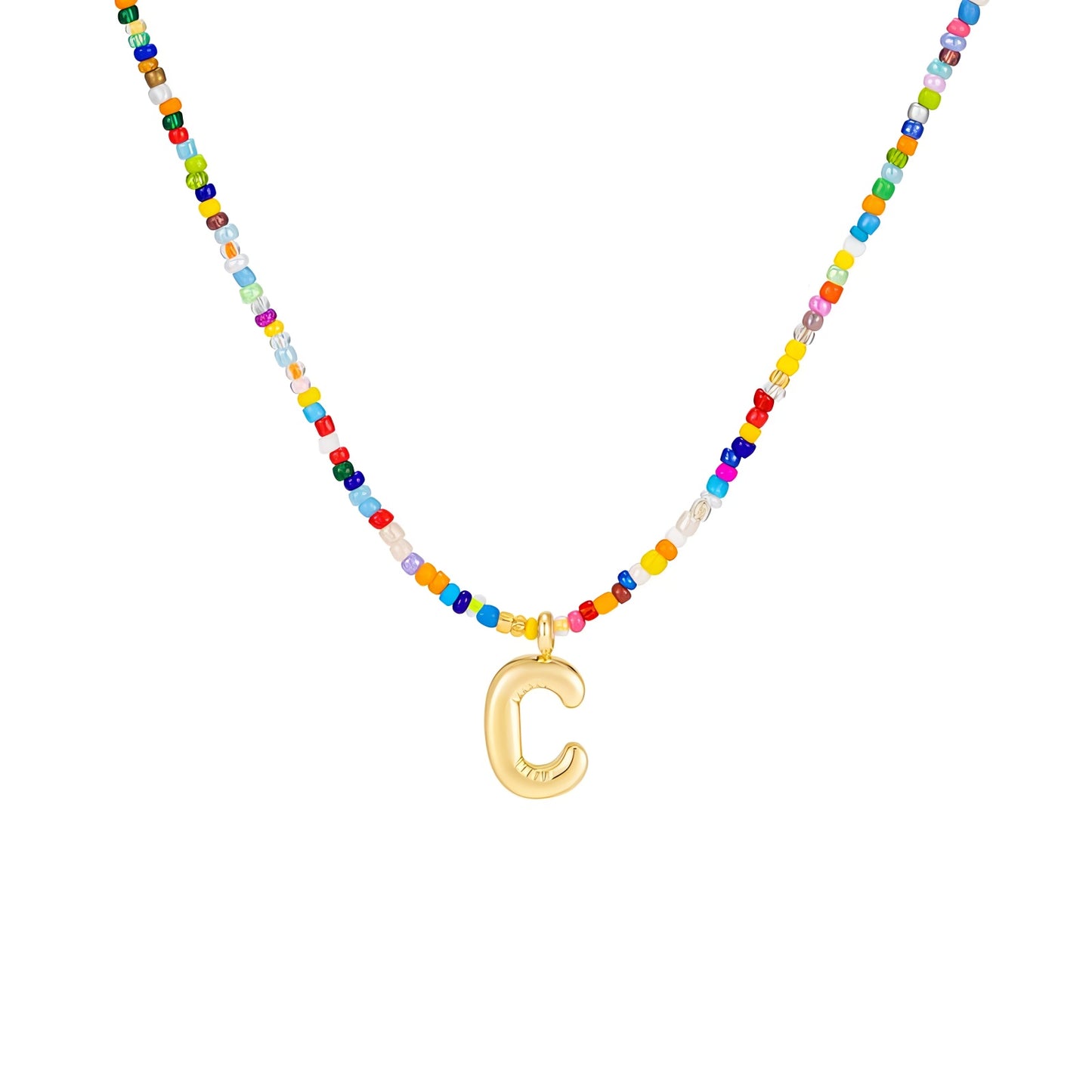 Boho Bloom Letter Necklace