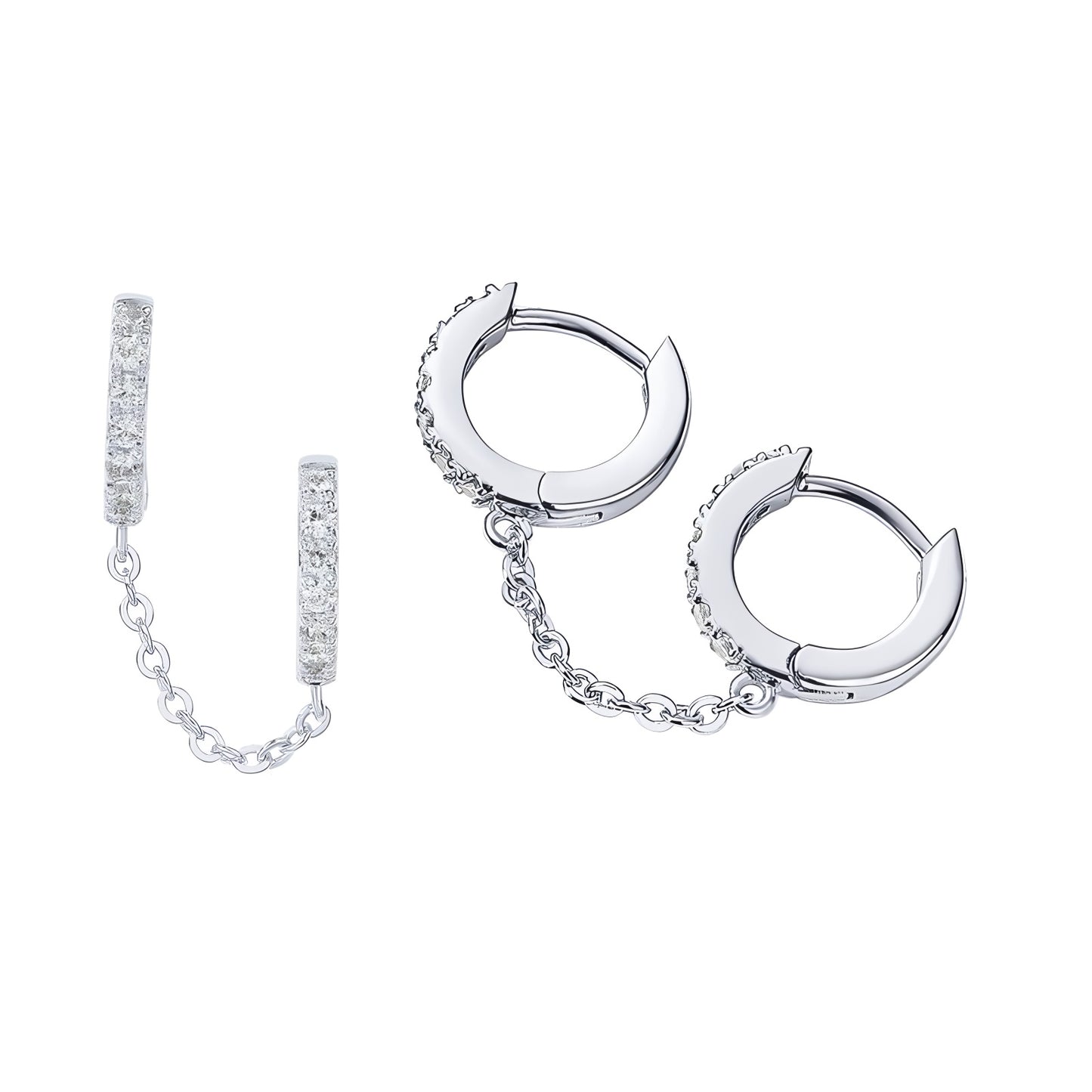 Golden Link Chain Earrings