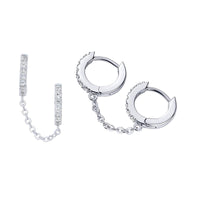 Double CZ - White Gold