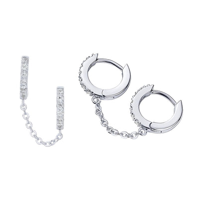 Golden Link Chain Earrings
