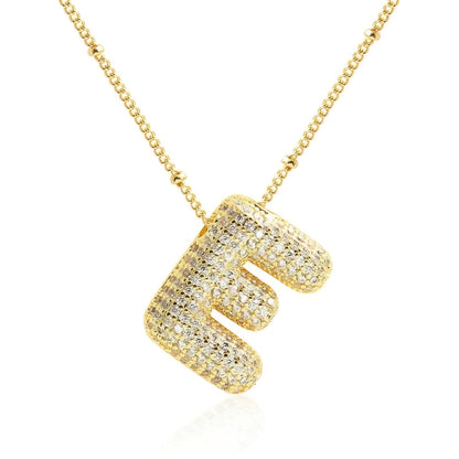 Bubble Letter Necklace