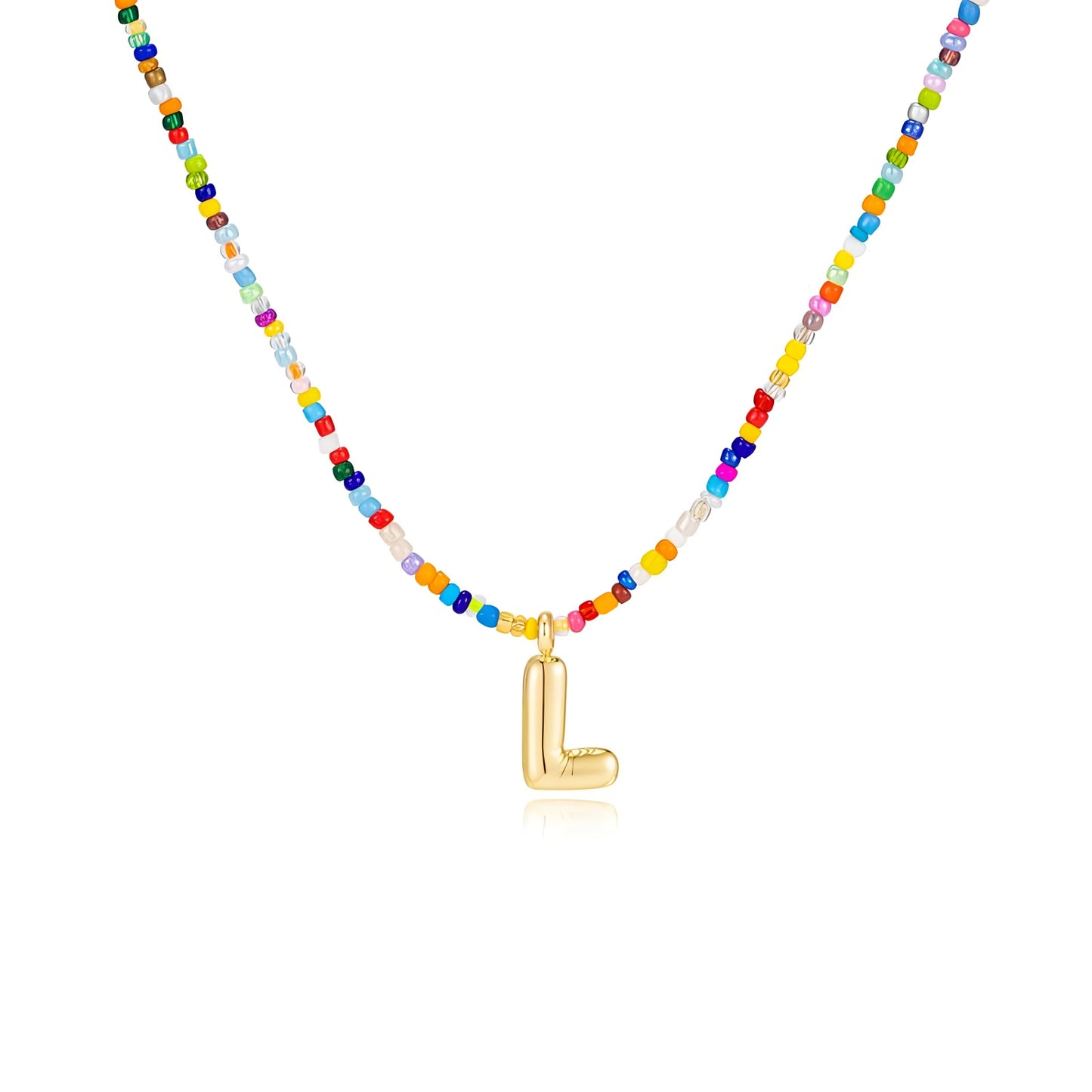 Boho Bloom Letter Necklace