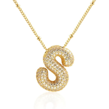 Bubble Letter Necklace