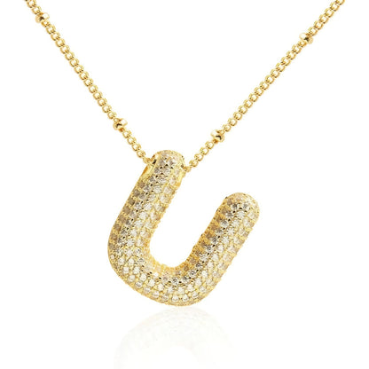 Bubble Letter Necklace