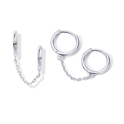 Golden Link Chain Earrings