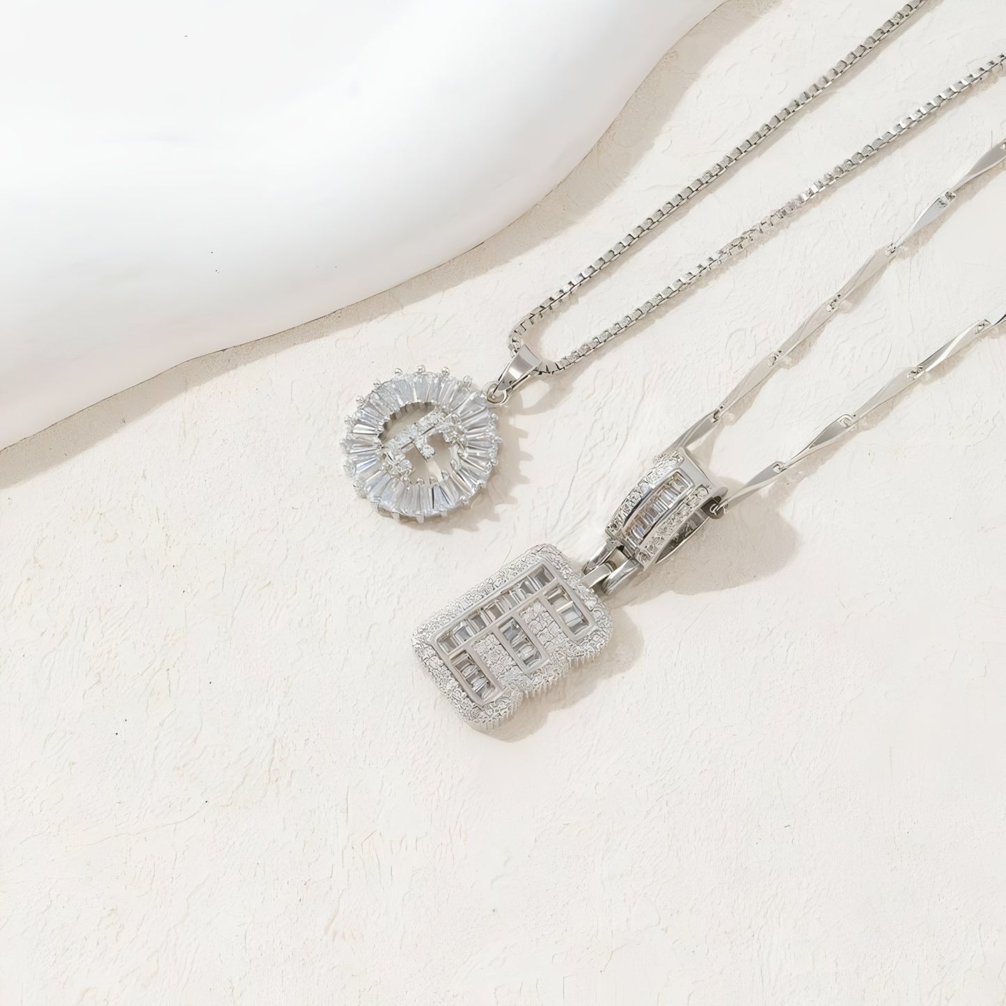 The Duo Charm Set Necklace