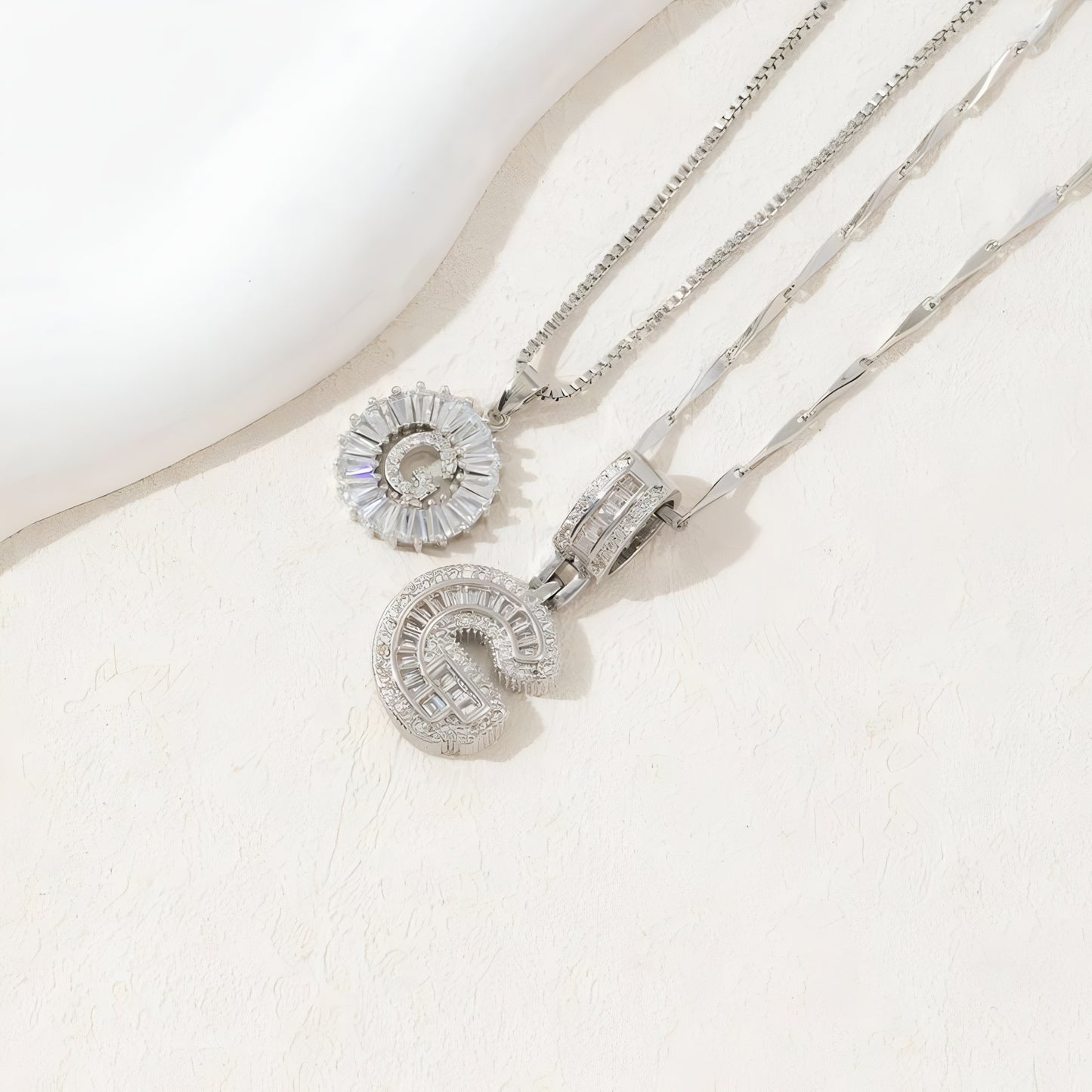 The Duo Charm Set Necklace