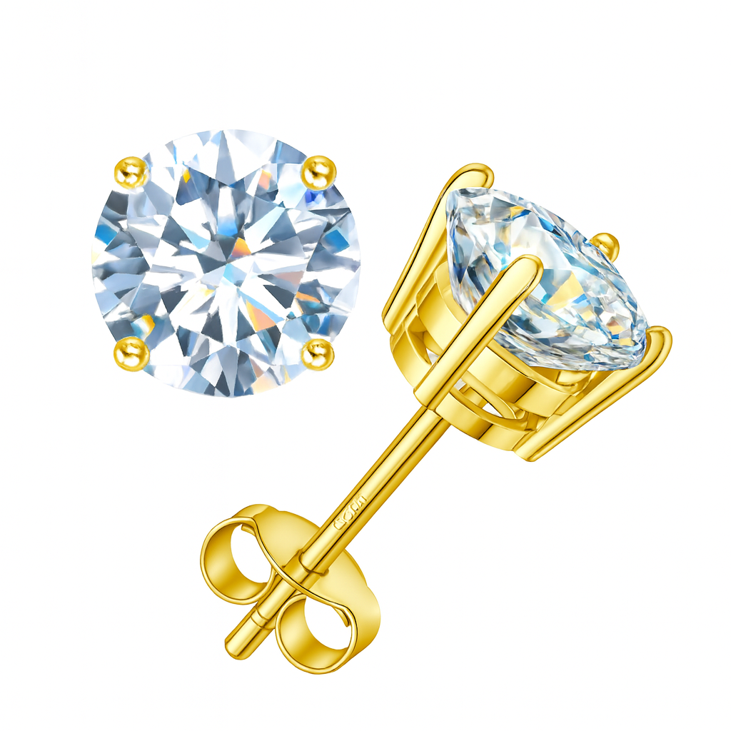 Eterna Moissanite Studs