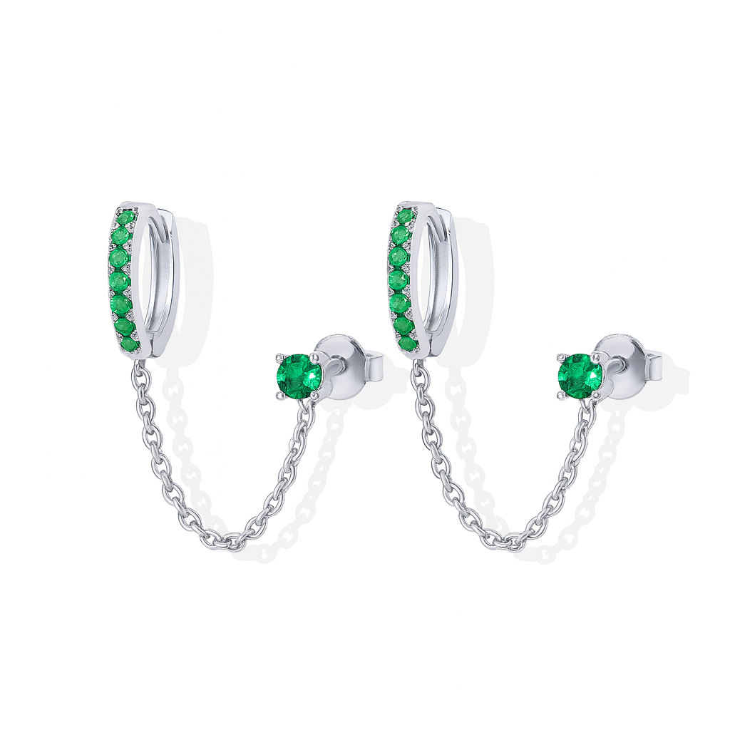 Golden Link Chain Earrings