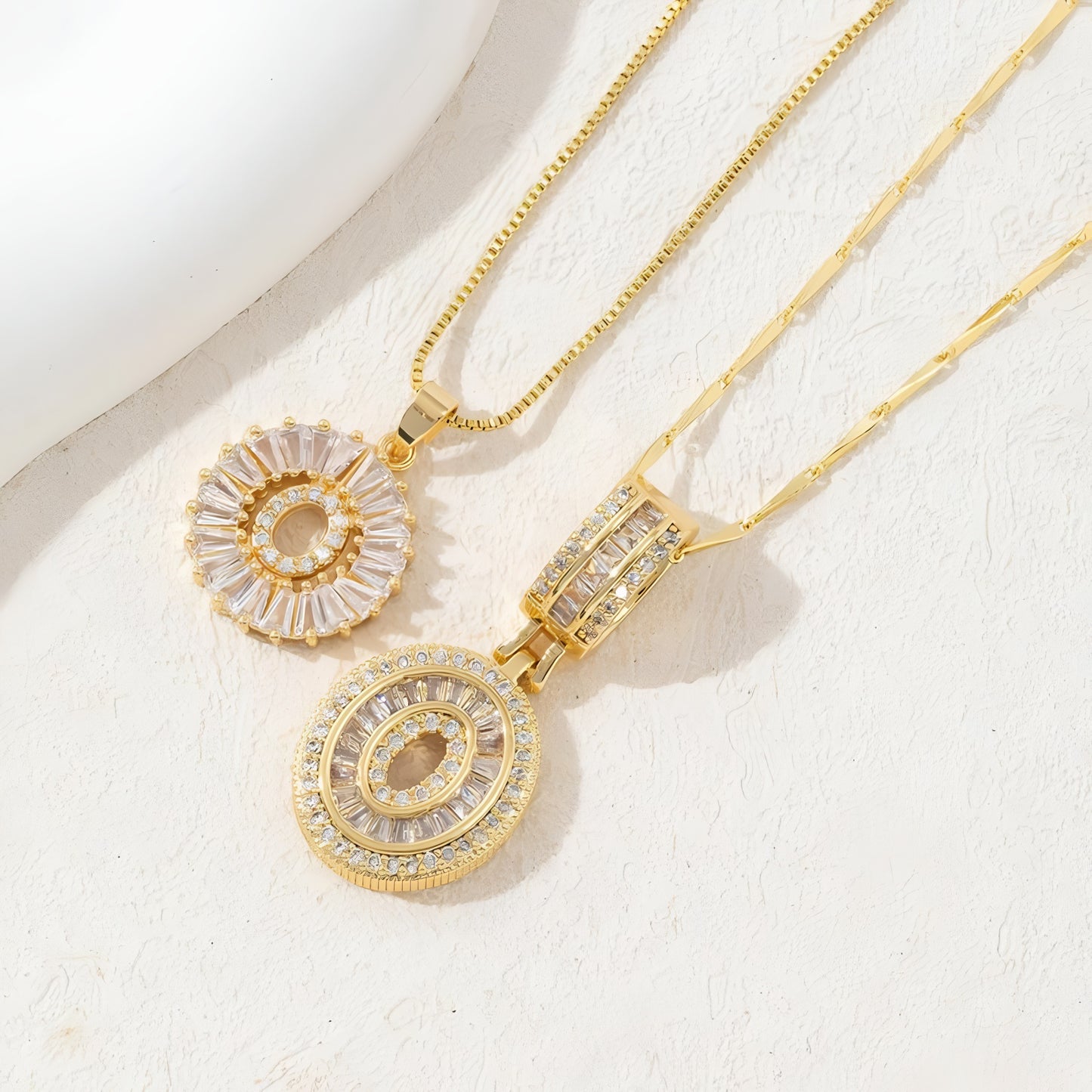 The Duo Charm Set Necklace