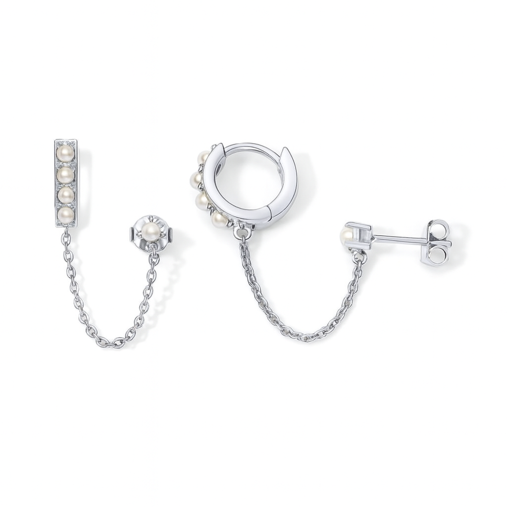 Golden Link Chain Earrings