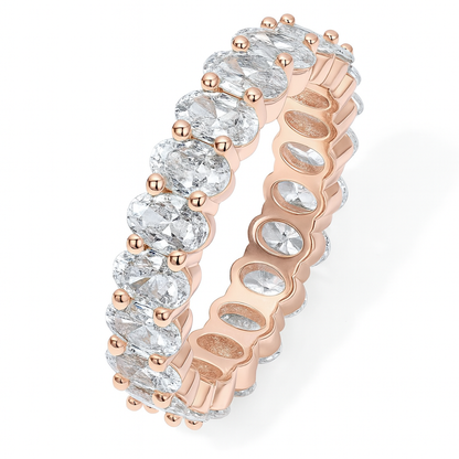 Golden Eternity Oval Ring