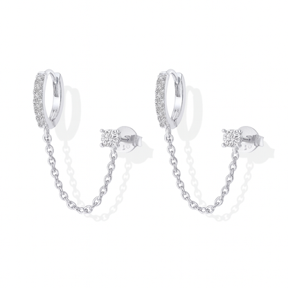 Golden Link Chain Earrings
