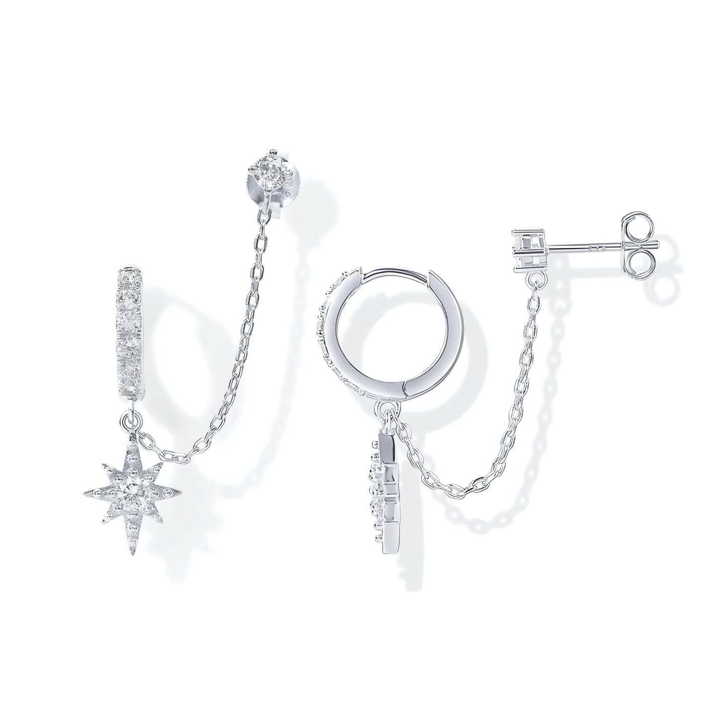 Golden Link Chain Earrings