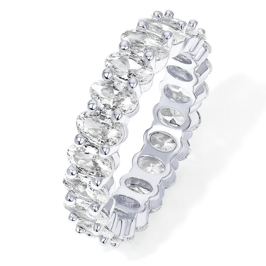 Golden Eternity Oval Ring