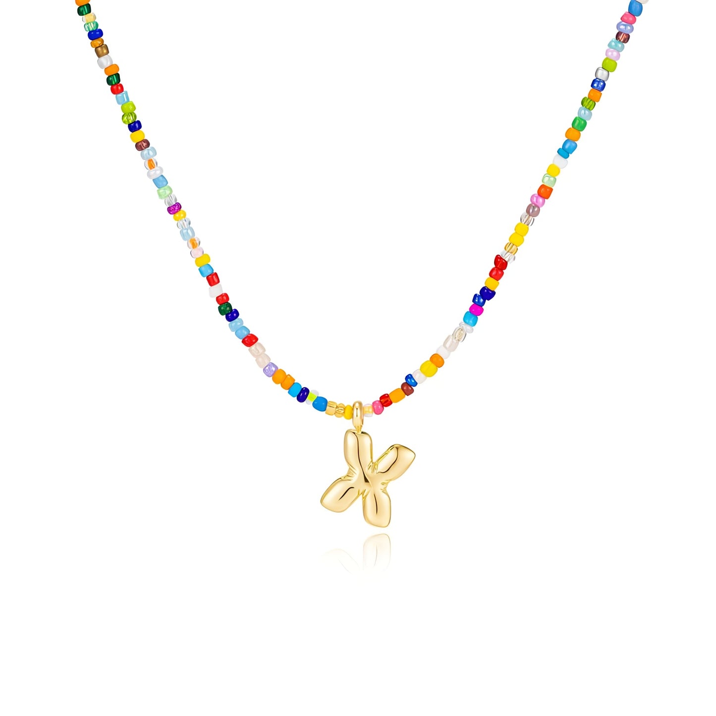 Boho Bloom Letter Necklace