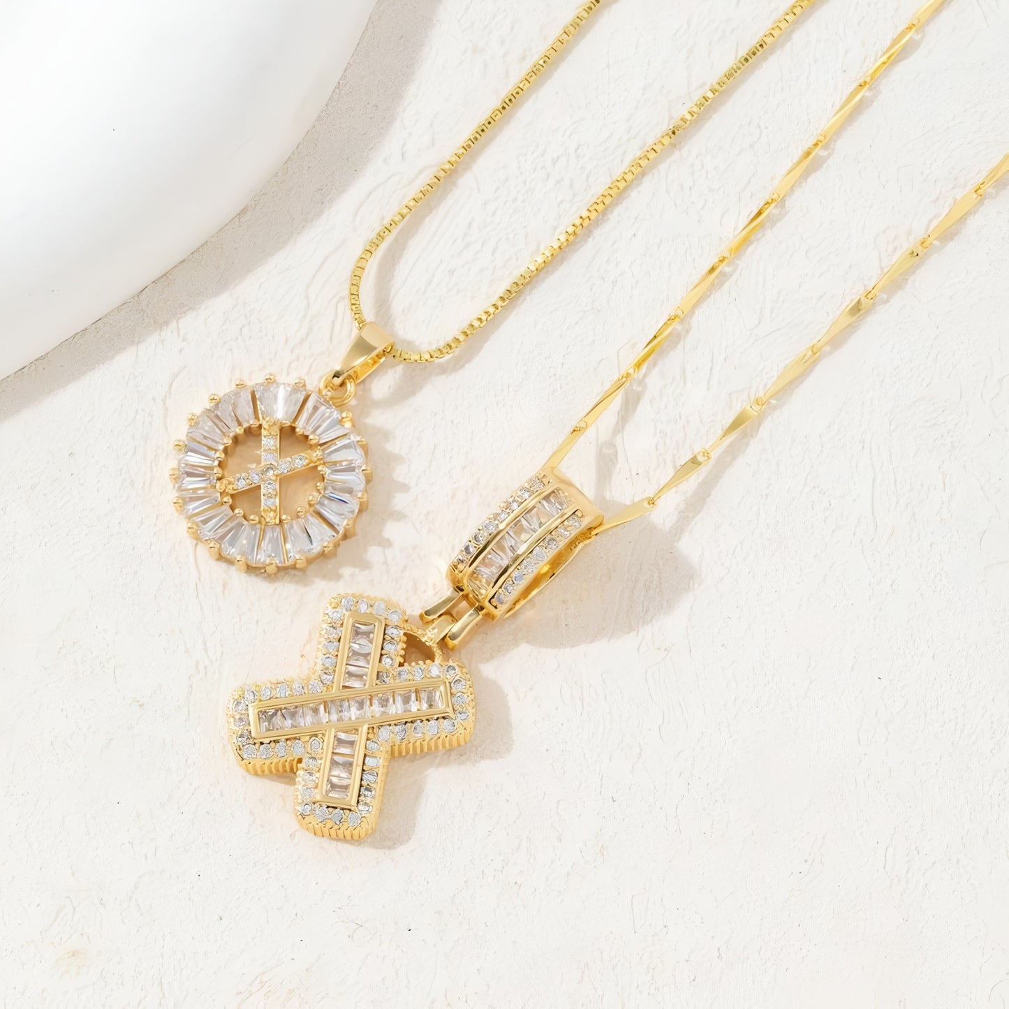 The Duo Charm Set Necklace